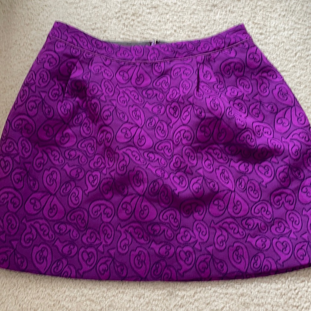 Anthropologie purple skirt